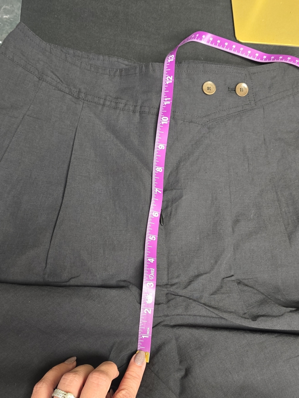 Insis Asymmetric Cotton-linen Pants- NWT- M - Picture 10 of 11